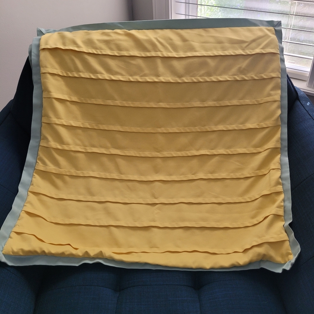 Yellow and Blue Euro Sham